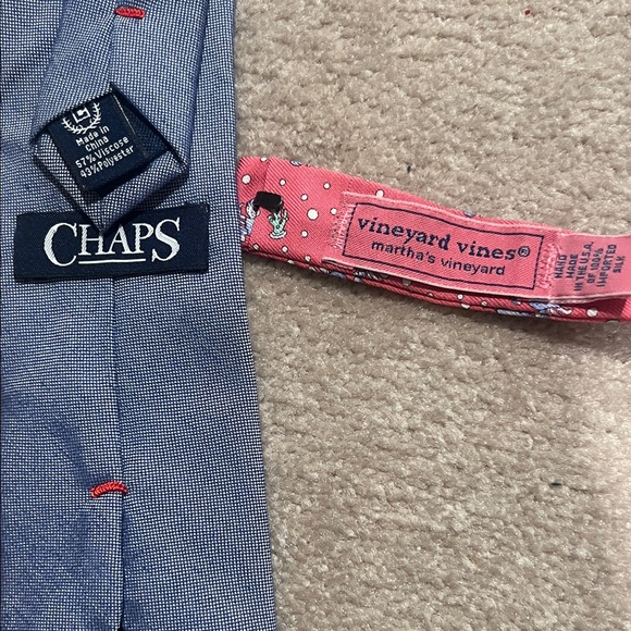 Stylish Blue Tie and pink Bow Tie Set - Picture 2 of 6